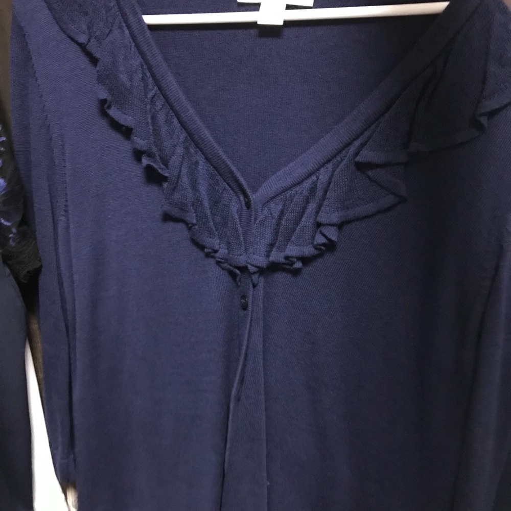 Cold water creek sweater navy
